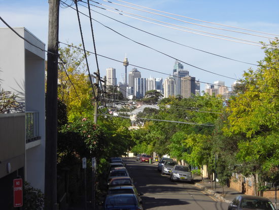 Schöne Aussicht auf CBD (Central Business District) von Sydney!