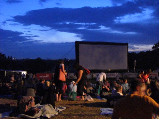 Open Air Kino im Centennial Park - ein muss wenn man schon mal in Sydney ist und Pulp Fiction war definitiv eine gute Wahl!