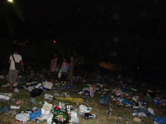 ... und der Park nach dem Verlassen der Meute, bääääääähhhhhhh!!