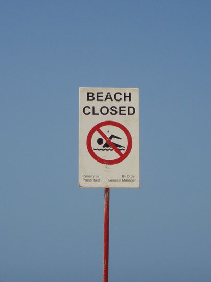 Eigentlich war Schwimmen verboten aber wir haben es trotzdem gewagt ...