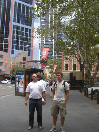 Wir in Sydney ... doch der Vater schaut ein bisschen verwirrt 