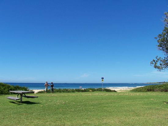 Unser "Schlafplatz" in Wollongong ... besser gehts nicht!