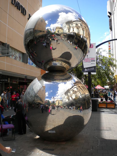 Eines der Wahszeichen von Adelaide ... zu finden Mitten in der Fußgängerzone!