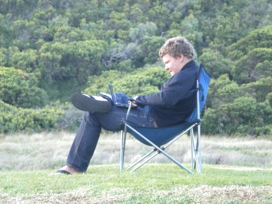 Auch kein schlechter Platz zum "Arbeiten" 