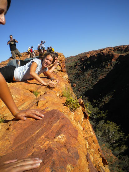 Nana, wer wird denn da in den Canyon springen wollen?