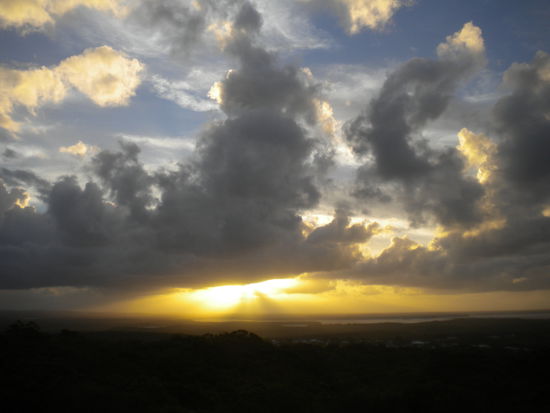 ... den Sonnenuntergang verfolgen ...