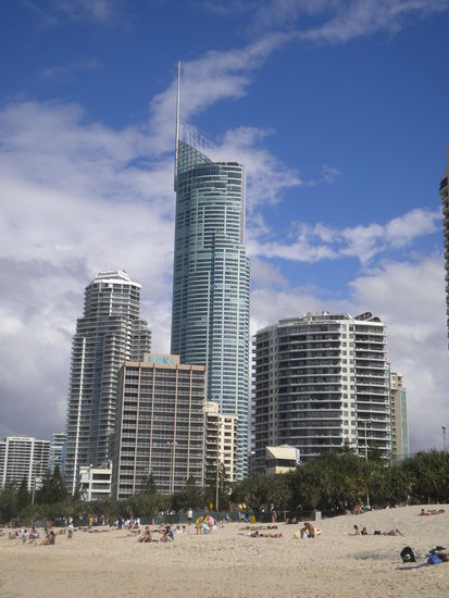 ... Surfers vom Strand aus ....