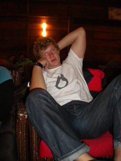 ... nach einem langen Tag hieß es dann abends auspannen ...