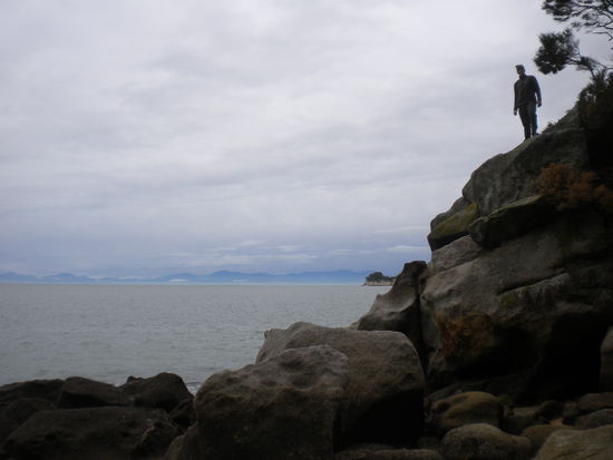 Klippensteigen als Training für Südamerika, wo es dann Rockclimbing werden soll ...