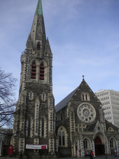 Das Wahrzeichen von Christchurch ... welch Wunder eine Kirche 