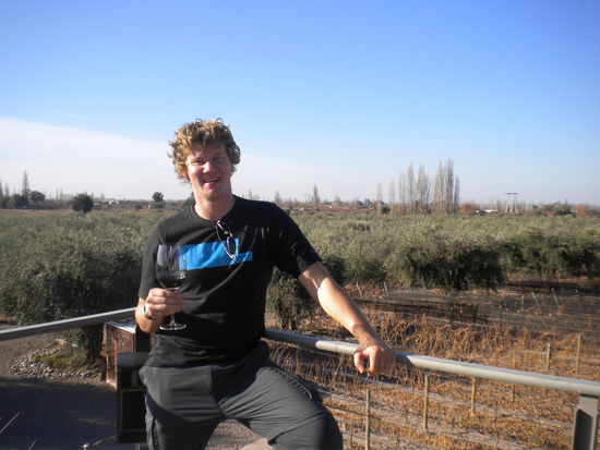 ... und natürlich wurde auch der Wein probiert, der aus der Ragion Mendoza hervorragend ist ....