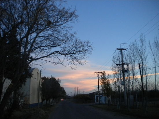 ... und von der Ladefläche einen schönen Sonnenuntergang ...