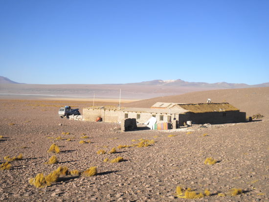 ... und hier unser Refuge für die Nacht (Heizung und warmes Wasser Fehlanzeige ...