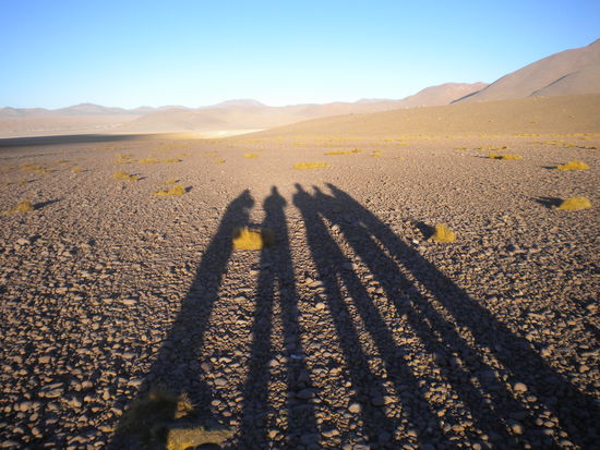 ... und hier erwarten wir den Sonnenuntergang bei eisigen Temperaturen!