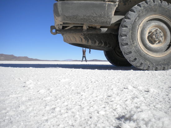 ... bin ich geschrumpft oder der Jeep einfach nur überdimensional ...
