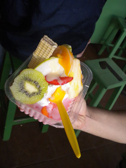 ... Frühstück in Bolivien, einfach nur hmmmmmmmmm ....