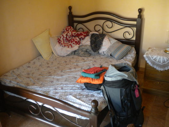 ... mein traumhaft großes Bett, das ich nur ungern wieder her gegeben habe ...