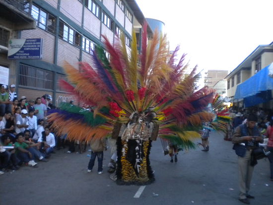 Das mit Abstand größte Kostüm und der Mann hat wirklich zu tun gehabt bei 30Grad im Schatten ....