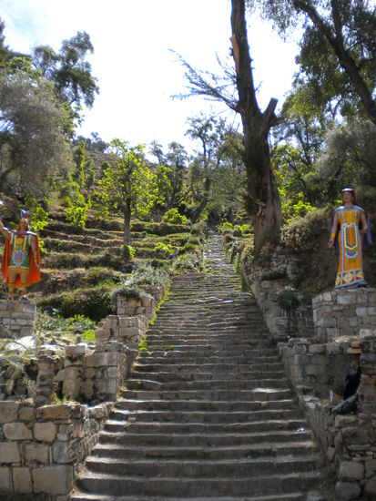 ... eine originale Inkatreppe ....