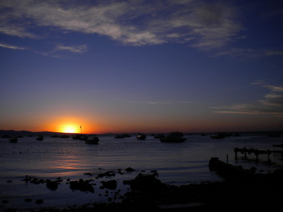 .... noch ein traumhafter Sonnenuntergang am Lago Titicaca ...