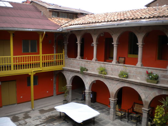 ... ein Blick in mein Hostel, ein tolles altes Gebäude ...