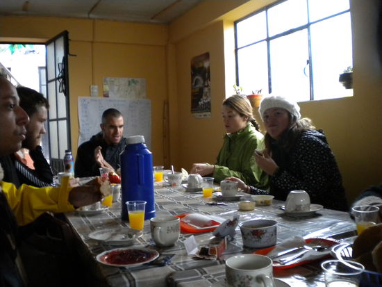 Ein letztes Frühstück in der Zivilisation bevor es auf in die Natur ging ...