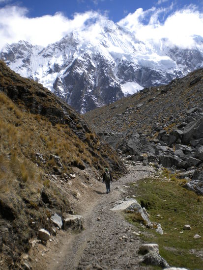 ... Salkantay, ein wirklich interessanter und schöner Berg, der übrigens auch schon bestiegen wurde ...