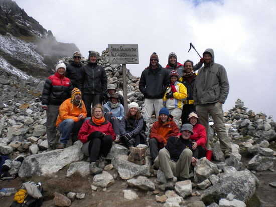 ... das ganze Team stolz, den härtesten Part geschafft zu haben ...