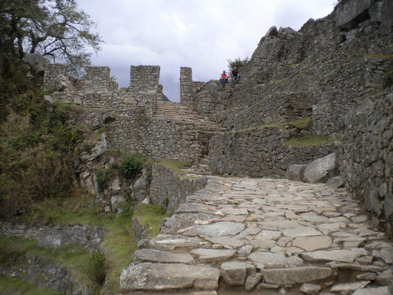 ... ein Stück Inkatrail mit dem Sonnentor ...