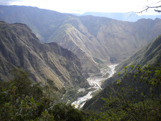 ... das Tal, durch das wir am Tag zuvor maschiert sind ...