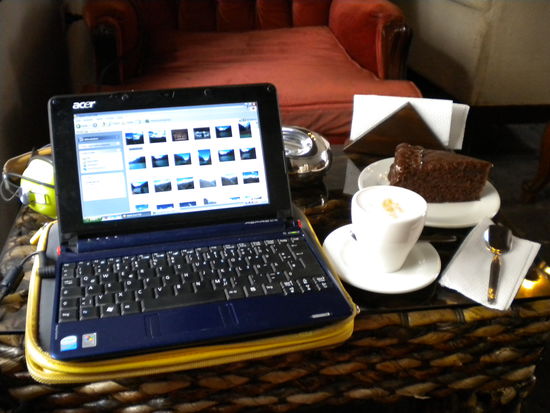 ... und gutem Cafe und super Schokokuchen ... Hier musste ich mich selbst mal wieder "zwingen" es mir gut gehen zu lassen ...