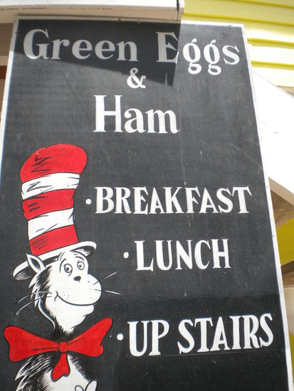 ... denn hier gibt es das beste Frühstück in Town und die besten Brownies ...