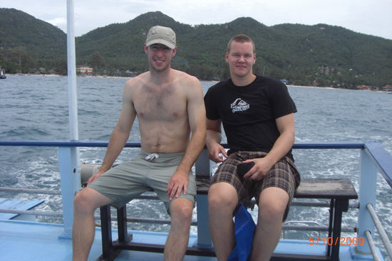 Matthew and me vor dem ersten Tauchgang!