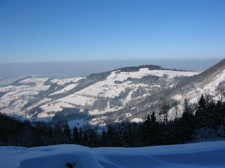 verschneites Ennstal