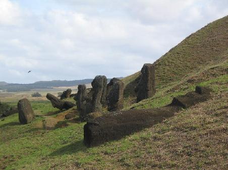 Ranu Raruka, Moai-Werkstaette