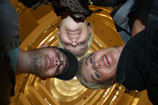 wir drei im Shoppingparadies