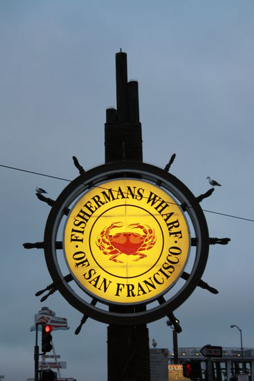 Schild bei Fishermans Wharf