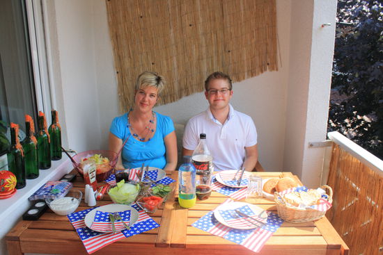 Susi und Daniel beim USA-Stammtisch