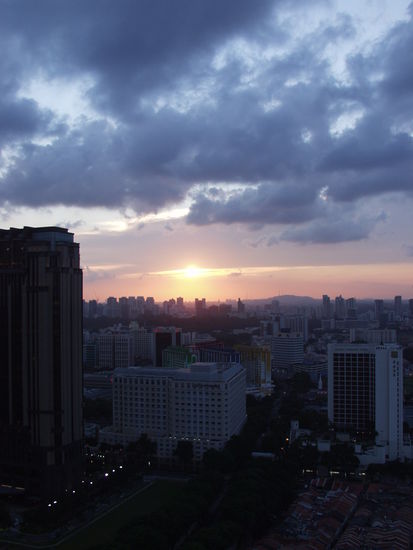 Ausblick von meiner Unterkunft.