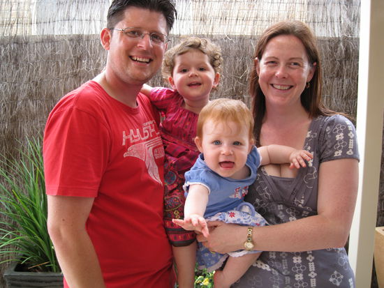 my hostfamily: paul, bridget, lee und erin...