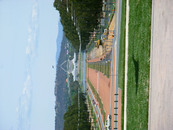 der blick über canberra... natürlich nur zur einen seite hinaus... so klein war die hauptstadt dann auch nicht...^^