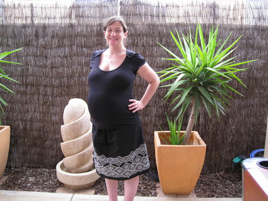 michelle noch hochschwanger... eine woche bevor die kidies kamen...^^