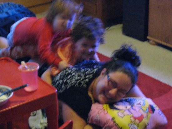 sowas passiert wenn drei kinder ihre 5 minuten auf einmal bekommen...^^