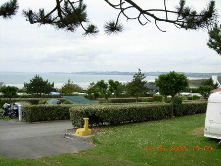 Aussicht vom Campingplatz in Pentrez Plage
