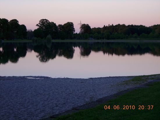 Langwiedersee in der Abendstimmung