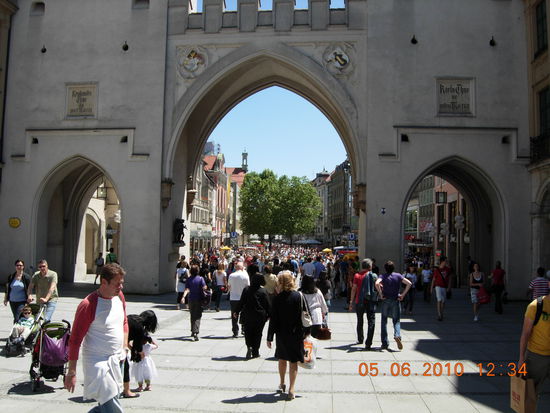 Eingang in die schöne Fussgängerzone