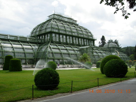 Das Palmenhaus im Schlosspark. Leider nur mit zusätzlichem Eintrittsgeld zu bewundern