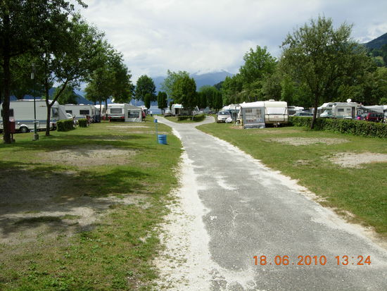 Stellplätze auf dem Camping Brunner am Millstättersee