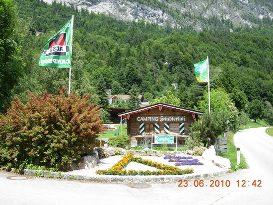 Eingang Camping Stadlerhof Kramsach