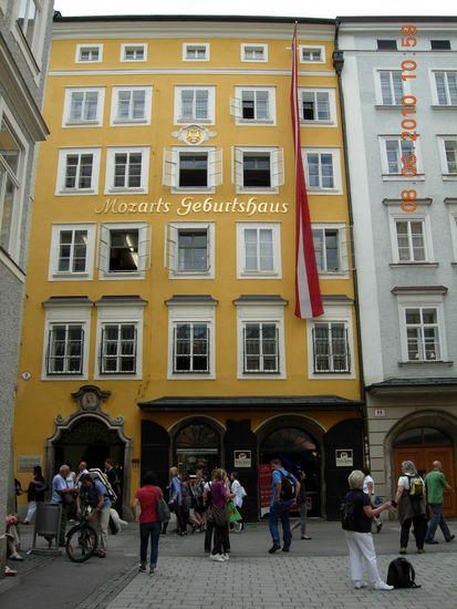 Ein Anziehungspunk stellt natürlich das Geburtshaus von Mozart dar